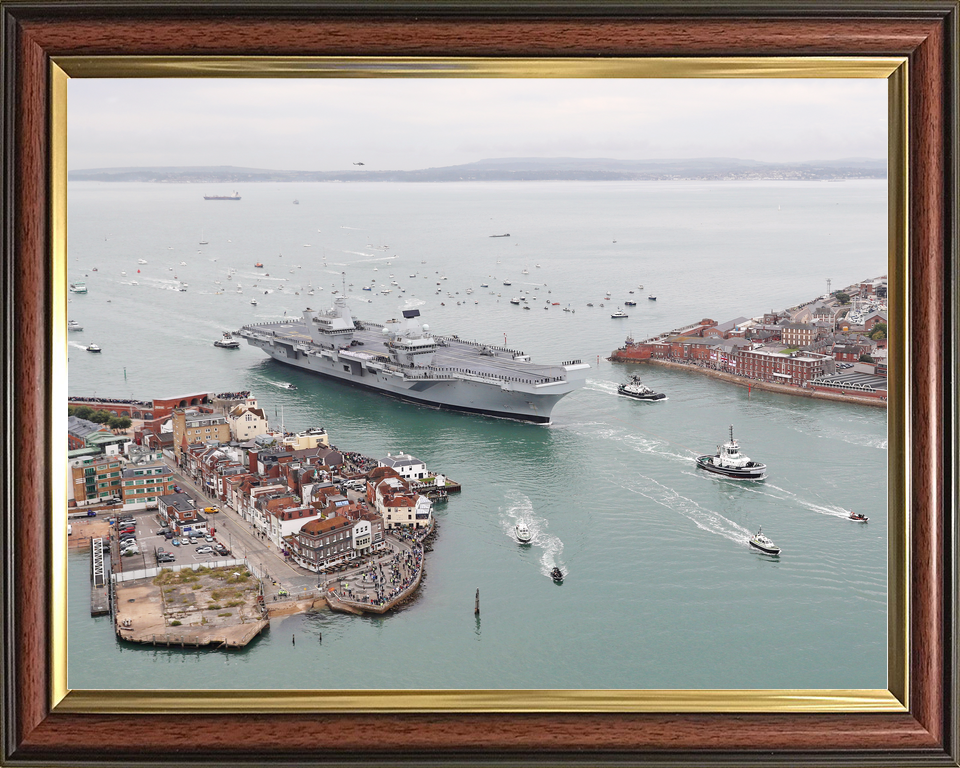 HMS Queen Elizabeth R08 Queen Elizabeth Class Aircraft Carrier August 2017 Old Portsmouth Photo Print - Posters, Prints, & Visual Artwork - by Hampshire Prints (image 9 of 9)