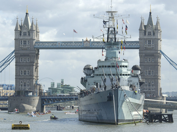 HMS Belfast C35 Town Class Light Cruiser September 2005