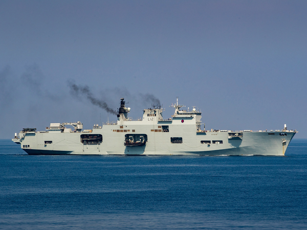 HMS Ocean L12 Landing Platform Helicopter October 2016