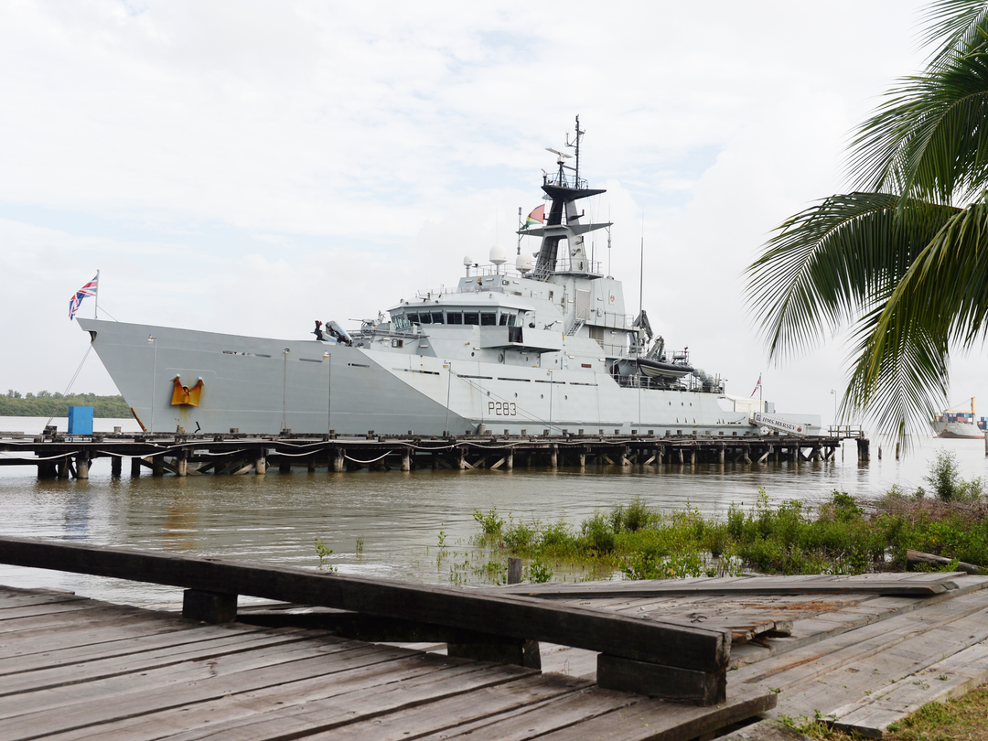 HMS Mersey P283 River Class Patrol Vessel March 2016 Guyana Photo Print - Posters, Prints, & Visual Artwork - by Hampshire Prints (image 1 of 9)