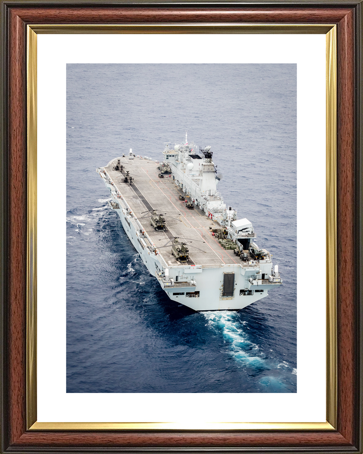 HMS Ocean L12 Landing Platform Helicopter September 2016 Stern View Photo Print - Posters, Prints, & Visual Artwork - by Hampshire Prints (image 8 of 9)