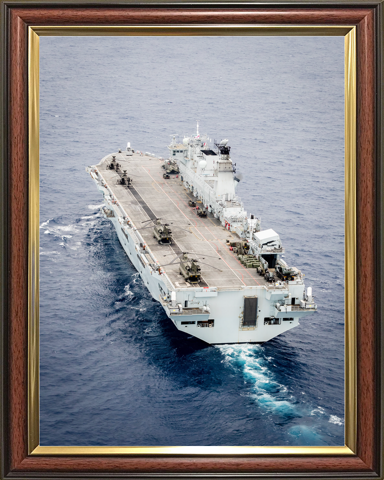 HMS Ocean L12 Landing Platform Helicopter September 2016 Stern View Photo Print - Posters, Prints, & Visual Artwork - by Hampshire Prints (image 9 of 9)