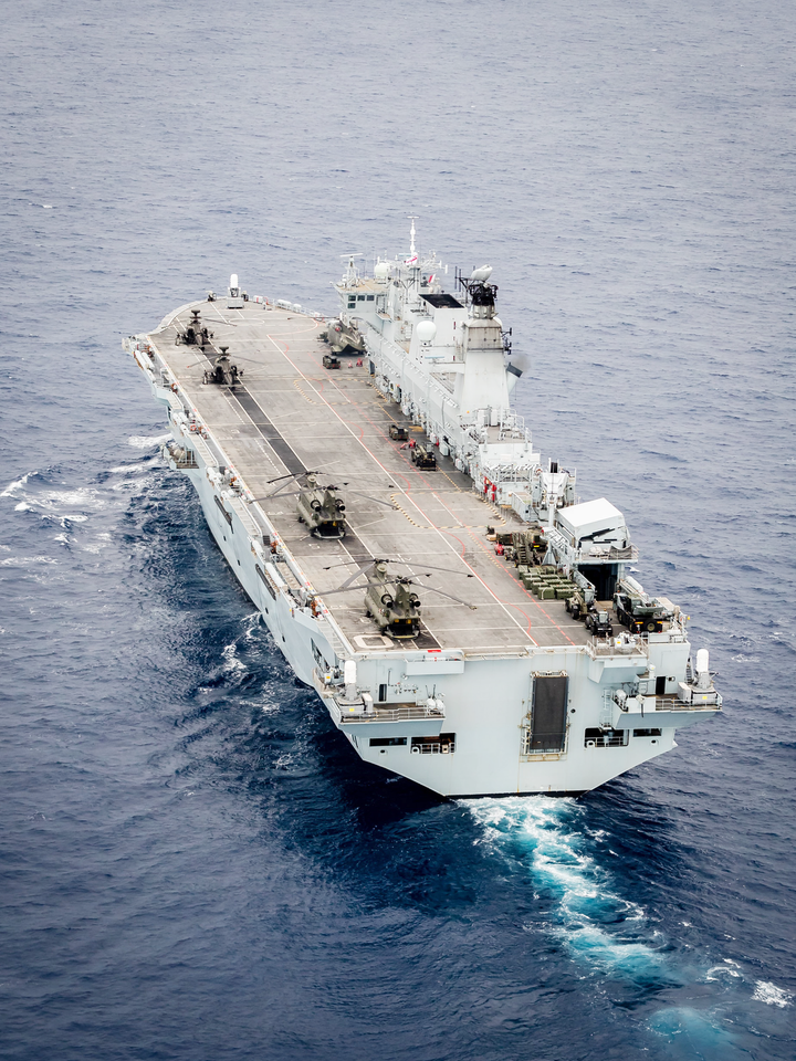 HMS Ocean L12 Landing Platform Helicopter September 2016 Stern View Photo Print - Posters, Prints, & Visual Artwork - by Hampshire Prints (image 1 of 9)