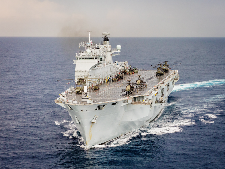 HMS Ocean L12 Landing Platform Helicopter September 2016 Mediterranean Photo Print - Posters, Prints, & Visual Artwork - by Hampshire Prints (image 1 of 9)