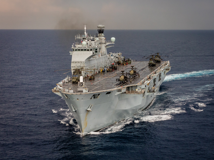 HMS Ocean (L12) Photo Print - Mediterranean 2016 - Royal Navy Landing Platform Helicopter Hampshire Prints 6 x 4 No Frame No