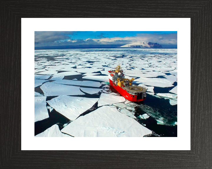 HMS Protector A173 Ice Patrol Vessel January 2016 Antarctic Photo Print - Posters, Prints, & Visual Artwork - by Hampshire Prints (image 2 of 9)