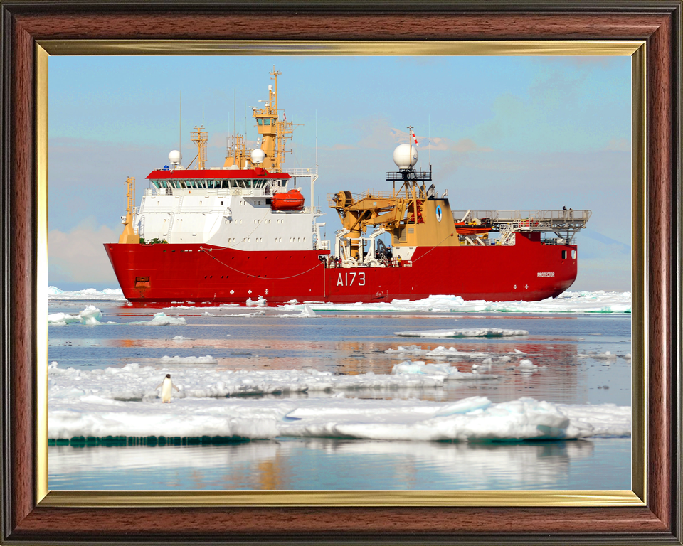 HMS Protector A173 Ice Patrol Vessel January 2016 Reflections Photo Print - Posters, Prints, & Visual Artwork - by Hampshire Prints (image 9 of 9)