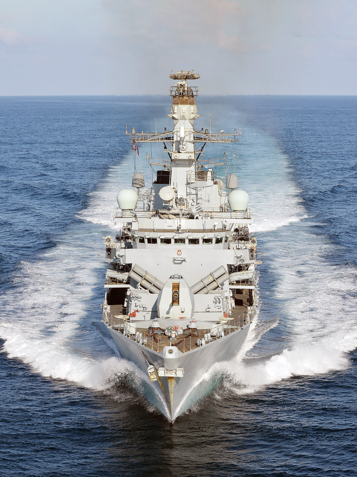 HMS Kent F78 Type 23 Frigate 5 February 2015 Photo Print - Posters, Prints, & Visual Artwork - by Hampshire Prints (image 1 of 9)