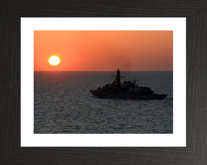 HMS Iron Duke F234 Type 23 Frigate June 2014 Sunset Silhouette Photo Print - Posters, Prints, & Visual Artwork - by Hampshire Prints (image 2 of 9)