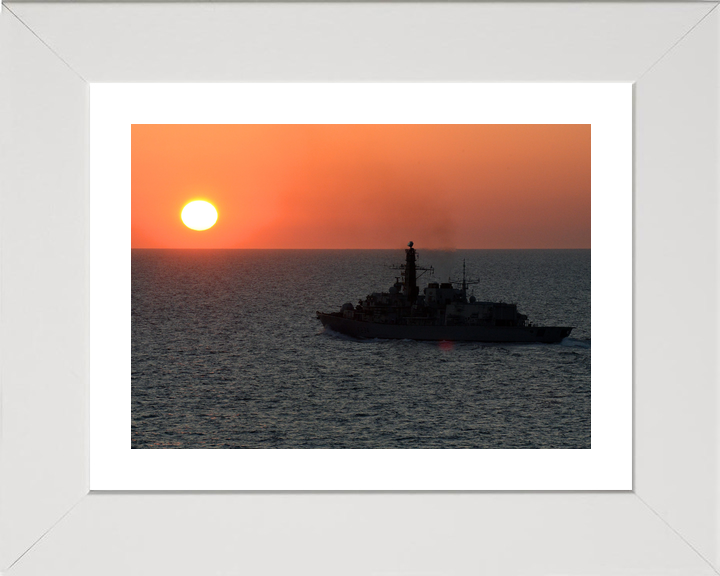 HMS Iron Duke F234 Type 23 Frigate June 2014 Sunset Silhouette Photo Print - Posters, Prints, & Visual Artwork - by Hampshire Prints (image 4 of 9)