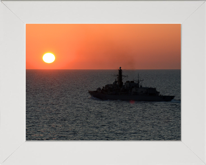 HMS Iron Duke F234 Type 23 Frigate June 2014 Sunset Silhouette Photo Print - Posters, Prints, & Visual Artwork - by Hampshire Prints (image 5 of 9)