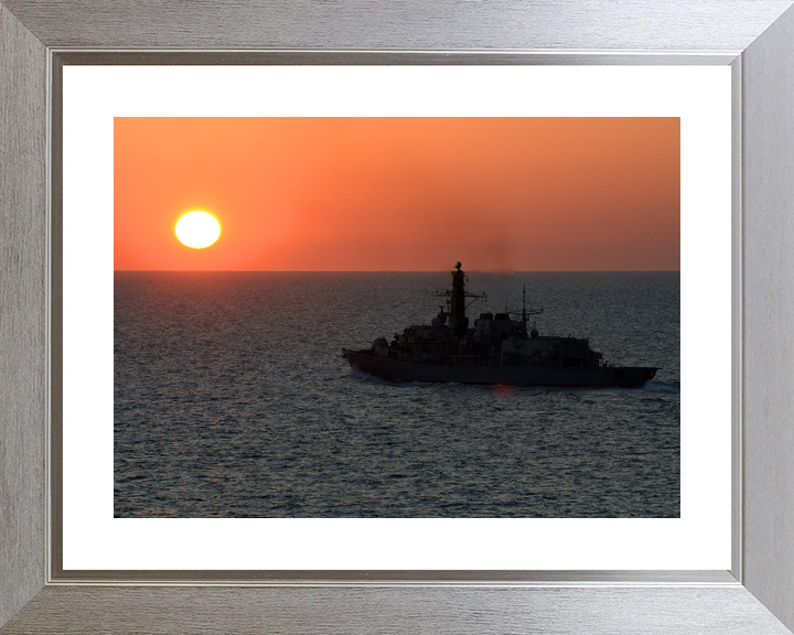 HMS Iron Duke F234 Type 23 Frigate June 2014 Sunset Silhouette Photo Print - Posters, Prints, & Visual Artwork - by Hampshire Prints (image 6 of 9)