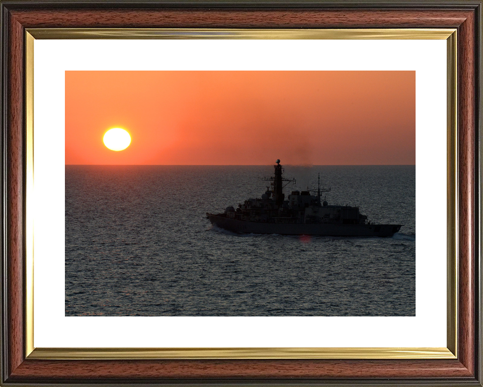 HMS Iron Duke F234 Type 23 Frigate June 2014 Sunset Silhouette Photo Print - Posters, Prints, & Visual Artwork - by Hampshire Prints (image 8 of 9)