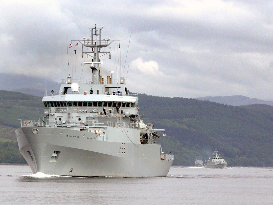 HMS Enterprise (H88) Royal Navy Hydrographic Survey Vessel Faslane 2005 Photo Print Wall Art Decor - Posters, Prints, & Visual Artwork - by Hampshire Prints (image 1 of 9)