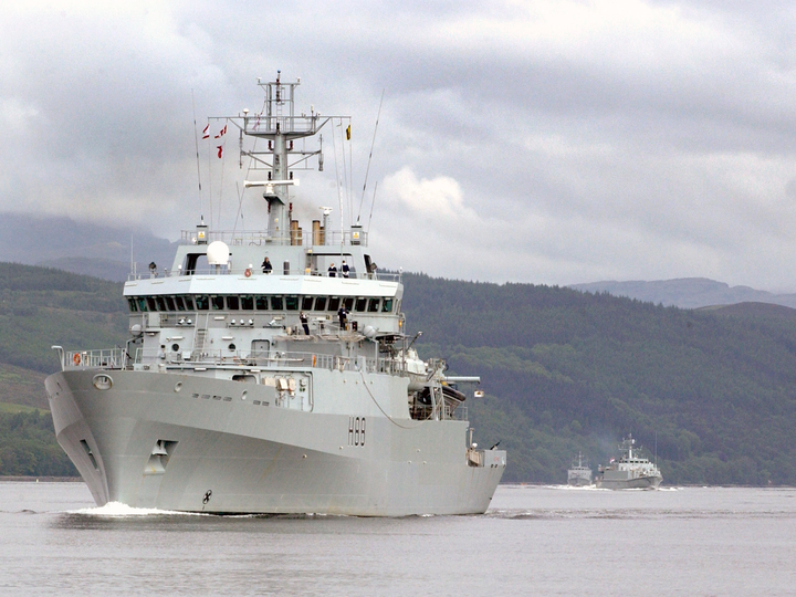 HMS Enterprise (H88) Royal Navy Hydrographic Survey Vessel Faslane 2005 Photo Print Wall Art Decor - Posters, Prints, & Visual Artwork - by Hampshire Prints (image 1 of 9)