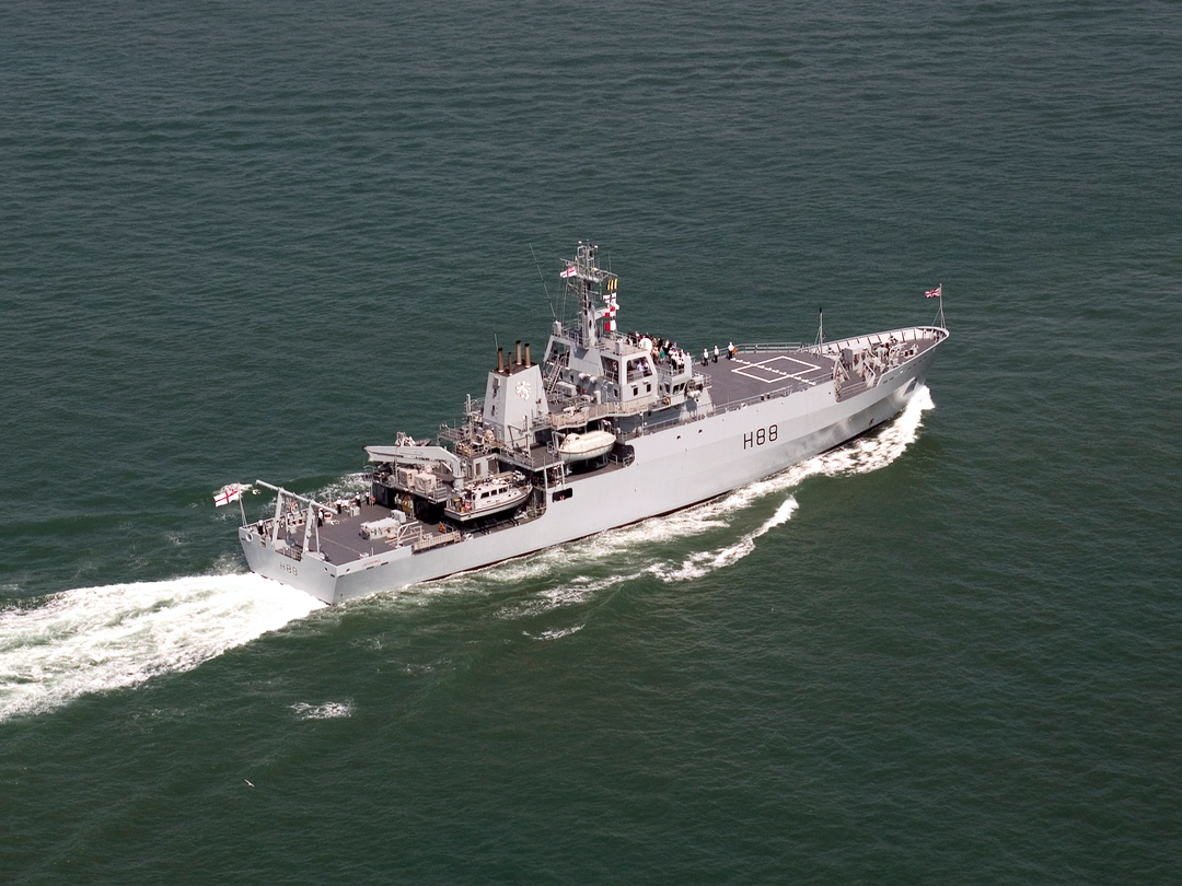 HMS Enterprise (H88) Royal Navy Hydrographic Survey Vessel Fleet Review 2005 Photo Print Wall Art Decor - Posters, Prints, & Visual Artwork - by Hampshire Prints (image 1 of 9)