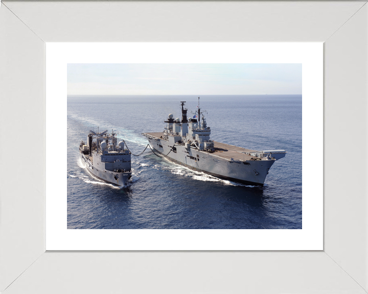 HMS Illustrious (R06) Royal Navy Invincible Class Aircraft Carrier RAS 2013 Photo Print Wall Art Decor - Posters, Prints, & Visual Artwork - by Hampshire Prints (image 4 of 9)