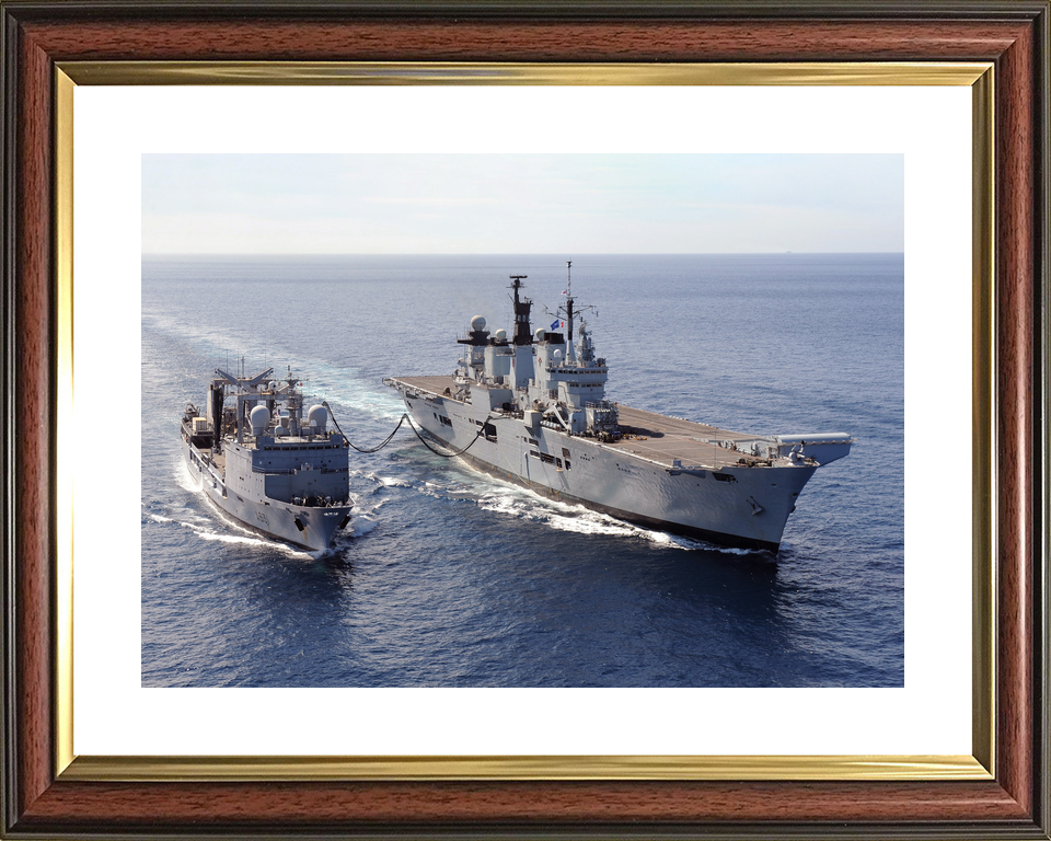 HMS Illustrious (R06) Royal Navy Invincible Class Aircraft Carrier RAS 2013 Photo Print Wall Art Decor - Posters, Prints, & Visual Artwork - by Hampshire Prints (image 8 of 9)