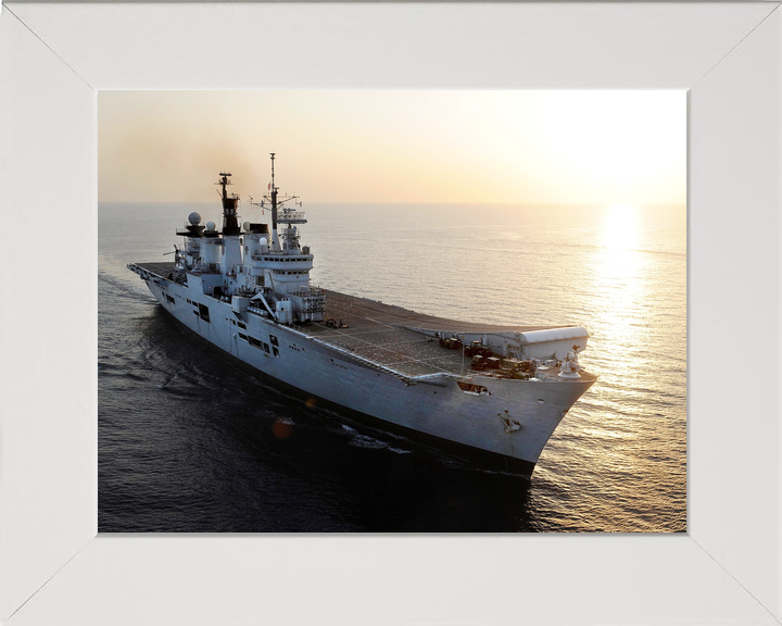 HMS Illustrious (R06) Royal Navy Invincible Class Aircraft Carrier At Sunset 2013 Photo Print Wall Art Decor - Posters, Prints, & Visual Artwork - by Hampshire Prints (image 5 of 9)
