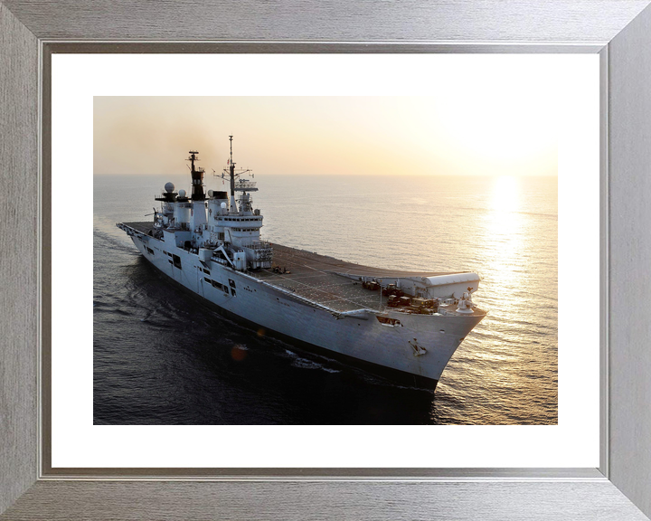 HMS Illustrious (R06) Royal Navy Invincible Class Aircraft Carrier At Sunset 2013 Photo Print Wall Art Decor - Posters, Prints, & Visual Artwork - by Hampshire Prints (image 6 of 9)
