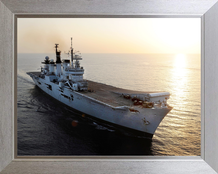 HMS Illustrious (R06) Royal Navy Invincible Class Aircraft Carrier At Sunset 2013 Photo Print Wall Art Decor - Posters, Prints, & Visual Artwork - by Hampshire Prints (image 7 of 9)