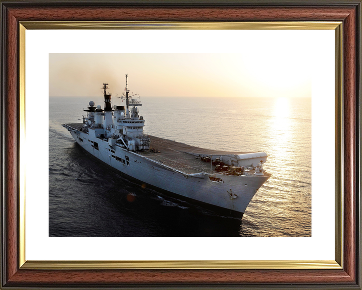 HMS Illustrious (R06) Royal Navy Invincible Class Aircraft Carrier At Sunset 2013 Photo Print Wall Art Decor - Posters, Prints, & Visual Artwork - by Hampshire Prints (image 8 of 9)