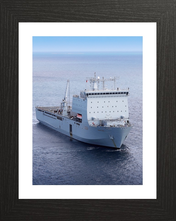 RFA Mounts Bay L3008 Bay Class Ship July 2018 High Starboard Bow View