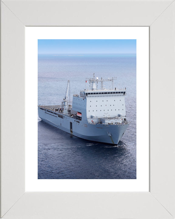 RFA Mounts Bay L3008 Bay Class Ship July 2018 High Starboard Bow View