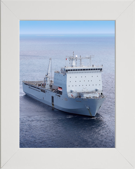RFA Mounts Bay L3008 Bay Class Ship July 2018 High Starboard Bow View