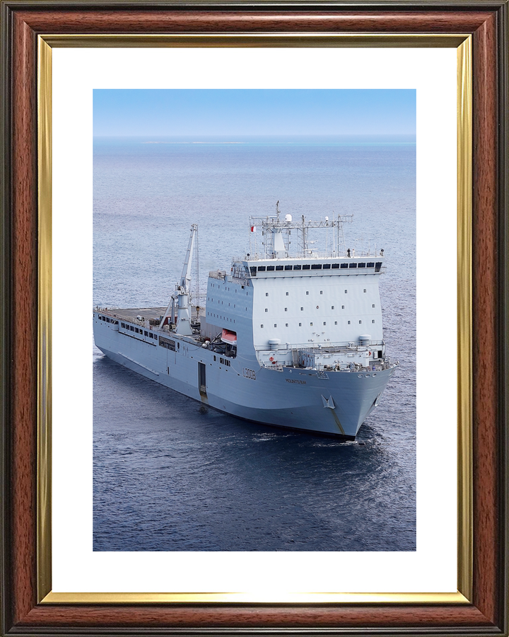 RFA Mounts Bay L3008 Bay Class Ship July 2018 High Starboard Bow View