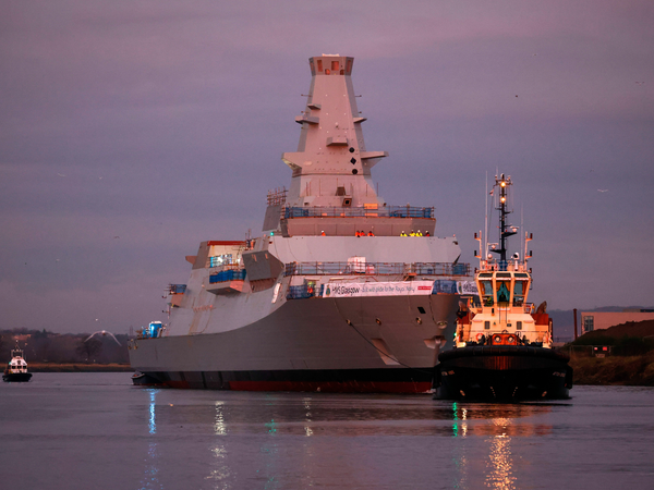 HMS Glasgow F88 Type 26 Frigate 3 December 2022
