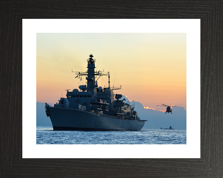 HMS Monmouth F235 Type 23 Frigate December 2012 Sunset Photo Print - Posters, Prints, & Visual Artwork - by Hampshire Prints (image 2 of 9)