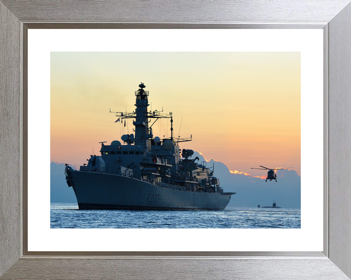 HMS Monmouth F235 Type 23 Frigate December 2012 Sunset Photo Print - Posters, Prints, & Visual Artwork - by Hampshire Prints (image 6 of 9)
