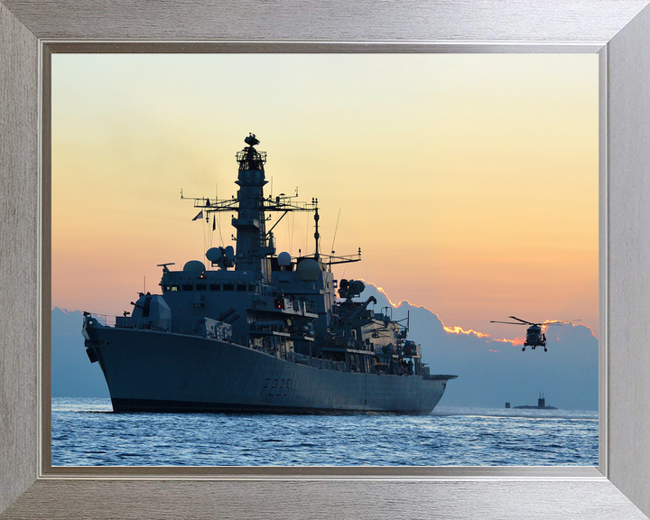 HMS Monmouth F235 Type 23 Frigate December 2012 Sunset Photo Print - Posters, Prints, & Visual Artwork - by Hampshire Prints (image 7 of 9)