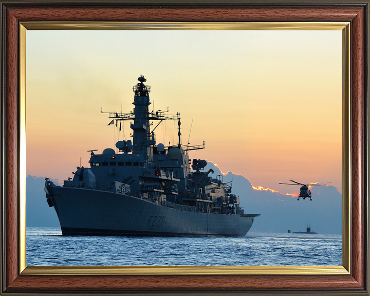 HMS Monmouth F235 Type 23 Frigate December 2012 Sunset Photo Print - Posters, Prints, & Visual Artwork - by Hampshire Prints (image 9 of 9)