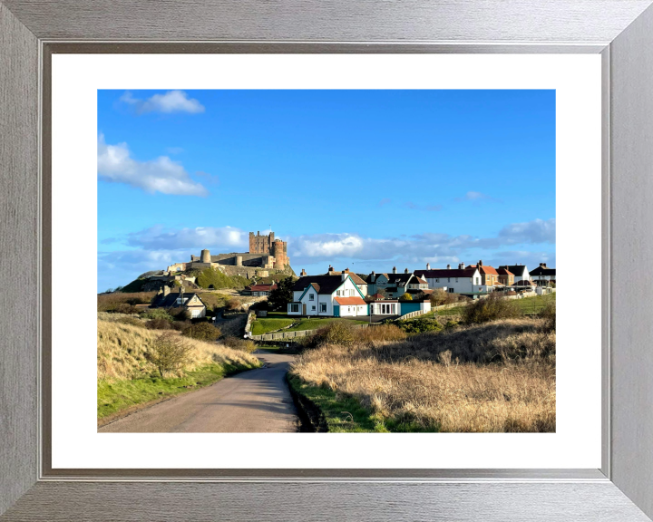 bamburgh castle Northumberland in summer Photo Print - Canvas - Framed Photo Print - Hampshire Prints