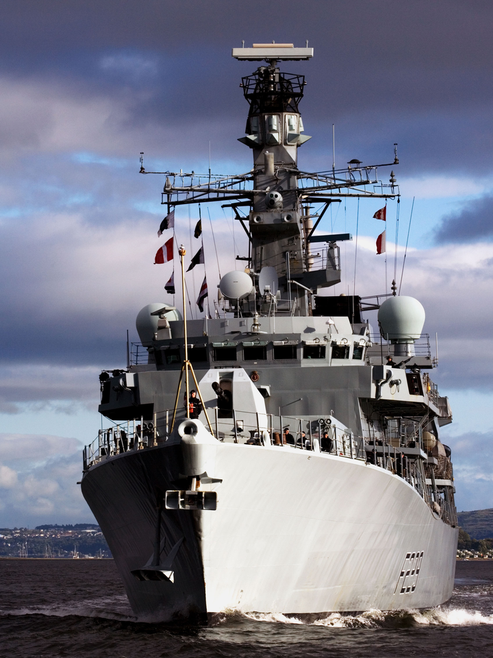 HMS Lancaster (F229) Photo Print - Bow View 2007 - Royal Navy Type 23 Frigate Hampshire Prints 6 x 4 No Frame No