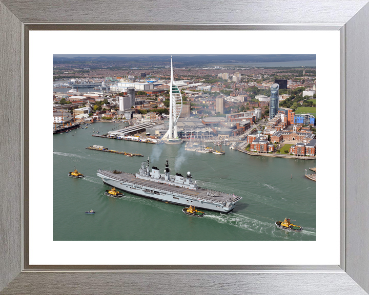 HMS Illustrious (R06) Royal Navy Invincible Class Aircraft Carrier Portsmouth Return 2011 Photo Print Wall Art Decor - Posters, Prints, & Visual Artwork - by Hampshire Prints (image 6 of 9)