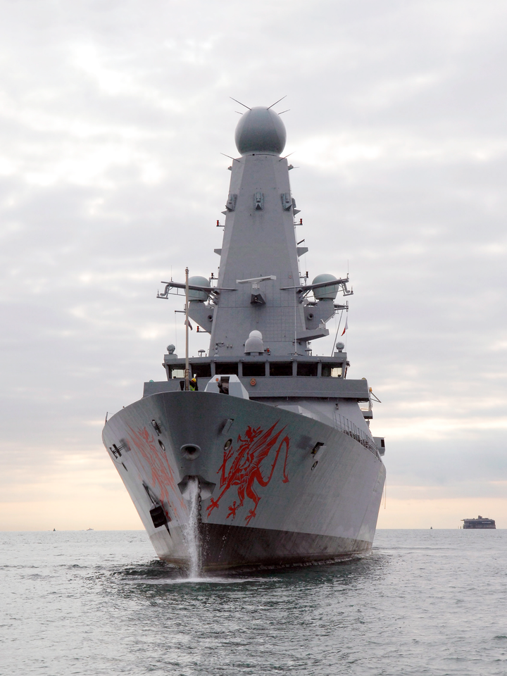HMS Dragon D35 Type 45 Destroyer 31 August 2011
