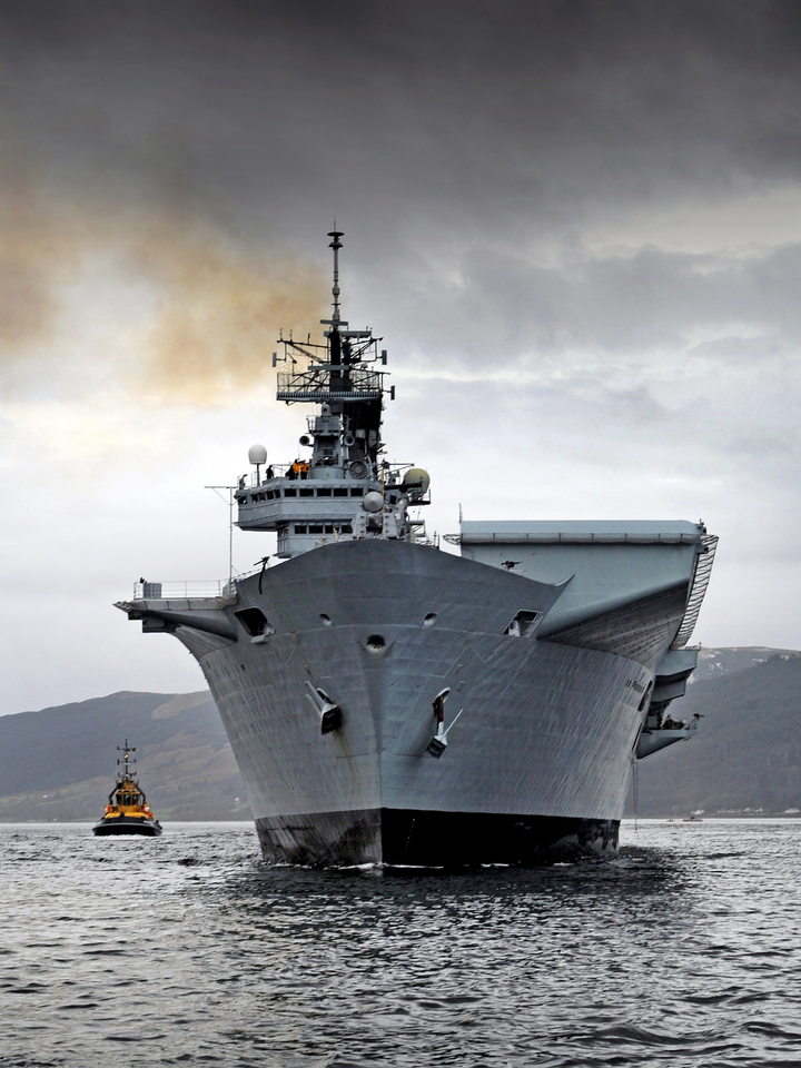 HMS Illustrious (R06) Royal Navy Invincible Class Aircraft Carrier Loch Long 2012 Photo Print Wall Art Decor - Posters, Prints, & Visual Artwork - by Hampshire Prints (image 1 of 9)