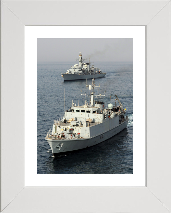 HMS Grimsby (M108) Royal Navy Sandown Class Minehunter With HMS Montrose Photo Print Wall Art Decor - Posters, Prints, & Visual Artwork - by Hampshire Prints (image 4 of 9)