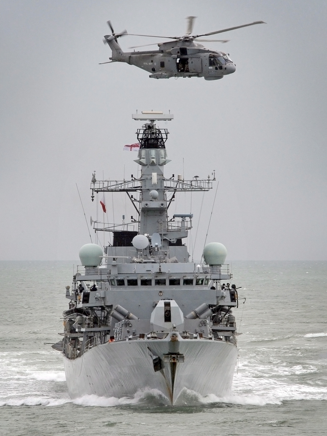 HMS Sutherland (F81) Photo Print - With Merlin - Royal Navy Type 23 Frigate Hampshire Prints 6 x 4 No Frame No