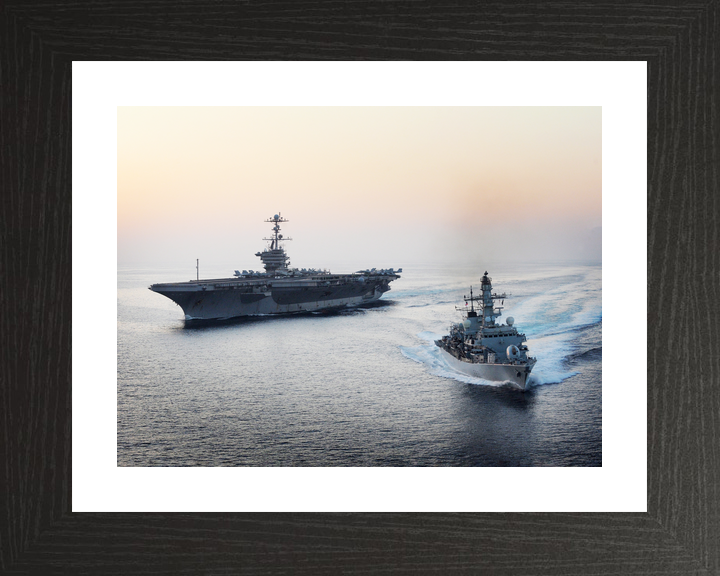 HMS St Albans F83 Type 23 Frigate October 2011 With USS John C Stennis Photo Print - Posters, Prints, & Visual Artwork - by Hampshire Prints (image 2 of 9)