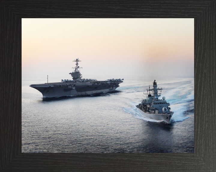HMS St Albans F83 Type 23 Frigate October 2011 With USS John C Stennis Photo Print - Posters, Prints, & Visual Artwork - by Hampshire Prints (image 3 of 9)