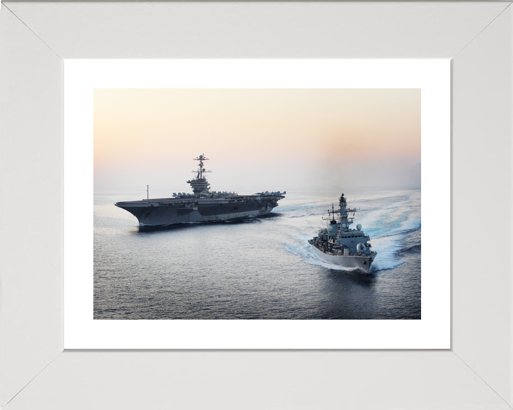 HMS St Albans F83 Type 23 Frigate October 2011 With USS John C Stennis Photo Print - Posters, Prints, & Visual Artwork - by Hampshire Prints (image 4 of 9)