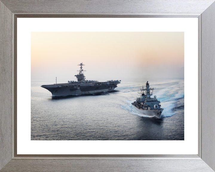 HMS St Albans F83 Type 23 Frigate October 2011 With USS John C Stennis Photo Print - Posters, Prints, & Visual Artwork - by Hampshire Prints (image 6 of 9)