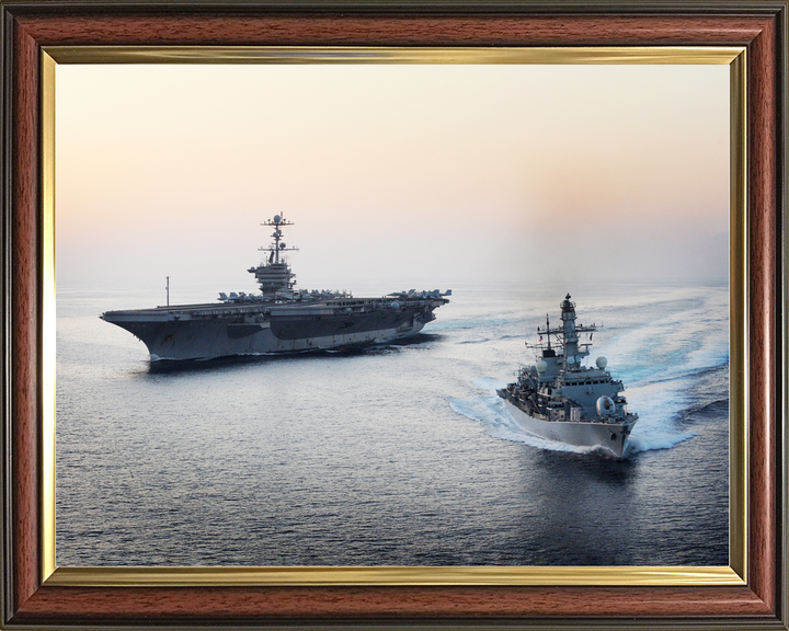 HMS St Albans F83 Type 23 Frigate October 2011 With USS John C Stennis Photo Print - Posters, Prints, & Visual Artwork - by Hampshire Prints (image 9 of 9)