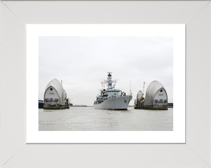 HMS Westminster F237 Type 23 Frigate February 2011 Thames Barrier Photo Print - Posters, Prints, & Visual Artwork - by Hampshire Prints (image 4 of 9)