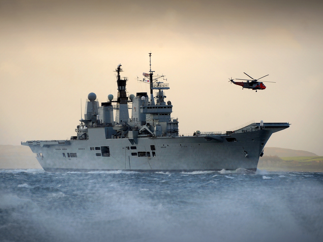 HMS Ark Royal (R07) Photo Print - Off Scotland 2010 - Royal Navy Invincible Class Aircraft Carrier Hampshire Prints 6 x 4 No Frame No
