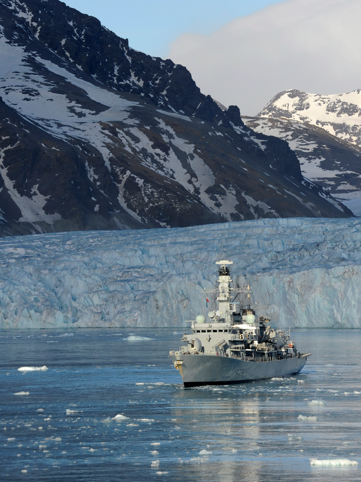 HMS Portland F79 Type 23 Frigate July 2010 South Georgia